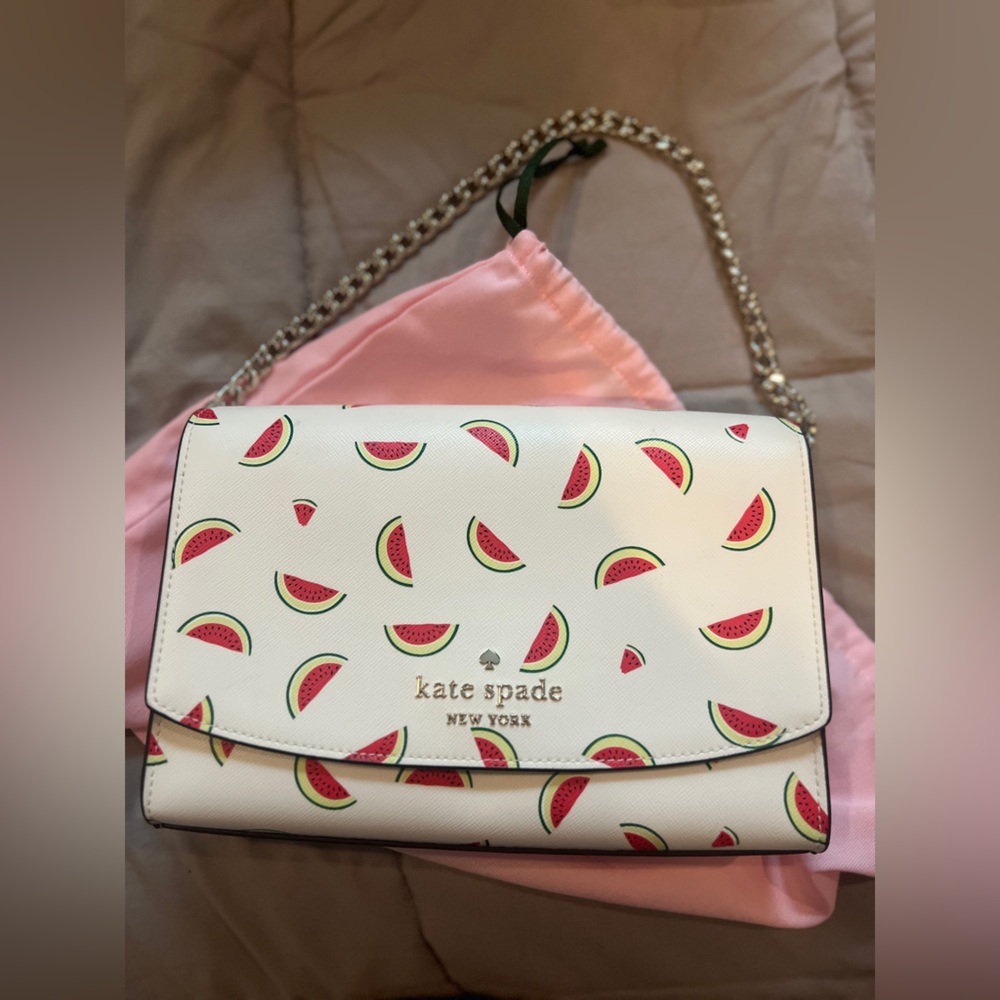 Kate Spade Watermelon Print Cream Bag